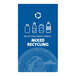 A white book cover with a blue recycle sign and white text reading "Recycling Made Simple" above icons of a bottle and a can.