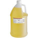 A 5 gallon pail of LorAnn Oils vanilla flavored liquid with a white label.
