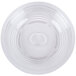 A clear plastic bowl with a circle in the middle.