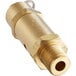 A gold metal Estella Caffe safety valve with a metal ring.