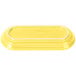 A yellow rectangular Fiesta bread tray with a white border.