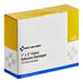 A white and yellow First Aid Only box of 100 fabric adhesive bandages.