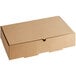 A brown cardboard Choice catering box with a lid.