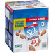 A case of 6 Silk almond milk cartons.