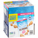 A box of 6 Silk Unsweetened Vanilla Almond Milk cartons.