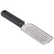 A Tablecraft stainless steel fine grater with a black handle.