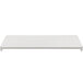 A white rectangular Cambro Camshelving® Premium solid shelf.