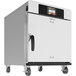 An Alto-Shaam 750-TH DX Cook and Hold Oven with deluxe controls on wheels.