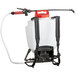 A white plastic Chapin ProSeries backpack sprayer with red diaphragm pump.
