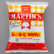 A white Martin's Bar-B-Q Waffle Potato Chip bag.