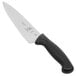 A Mercer Culinary Millennia 8" Chef Knife with a black handle.