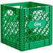 A green plastic Choice crate with white text.