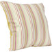 An Astella Donovan outdoor throw pillow with a yellow and green striped pattern.