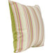 An Astella Donovan throw pillow with green and pink stripes.