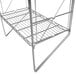 A Metro Erecta chrome wire shelf kit with a wire rack on it.
