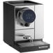 A black and silver Nespresso Momento 100 single cup espresso machine.
