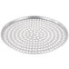 An American Metalcraft Super Perforated aluminum pizza pan with holes.