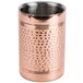 An American Metalcraft copper-plated stainless steel wine cooler with a textured surface.