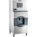 A Scotsman Prodigy Elite medium cube ice machine and dispenser with a water dispenser.