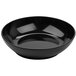 A close-up of a black GET Elegance coupe entree bowl.