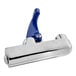 A blue and silver Waterloo Glass Filler lever arm with a metal roller handle.