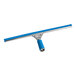 A blue Lavex window squeegee with a blue rubber grip handle.