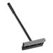 A Lavex black and silver window squeegee and scrubber with a plastic handle.
