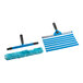 A Lavex 14" swivel window cleaning kit with a blue handle, mop, and brush.