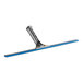 A blue and silver Lavex 16" window squeegee with a handle.