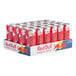 A cardboard box filled with 24 red and white Red Bull Watermelon Energy drink cans.