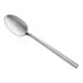 An Acopa Phoenix stainless steel teaspoon with a long handle on a white background.