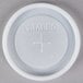 A white Cambro lid with text that reads "Cambro"