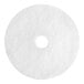 A white circular pad.