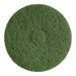 A green circular Lavex Basics floor pad with a circle in the middle.
