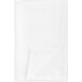 A white folded napkin with a corner