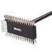 A black and silver metal Carlisle Sparta Spectrum grill brush with a handle.
