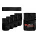 A set of five black SC Johnson Professional TruShot 2.0 TSBELT mobile dispensing belts.