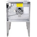 A white Garland natural gas convection oven with analog controls and a small fan on the back.
