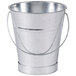 An American Metalcraft silver mini galvanized pail with a handle.