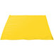 A yellow Intedge cloth napkin with a white edge.