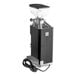 A HeyCafe Allround coffee grinder with a black and silver design and a cord.