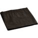 A folded chocolate brown Hoffmaster table cover on a white background.