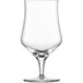 A Schott Zwiesel Beer Basic craft beer glass with a stem on a white background.