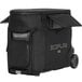 A black EcoFlow DELTA Pro travel bag with wheels.