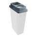 A white rectangular PourAway liquid waste disposal container with a gray lid.
