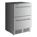 AvaValley stainless steel beverage cooler with two drawers.