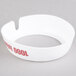 A white plastic Tablecraft salad dressing dispenser collar with red text reading "1000 Island"
