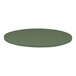 A Perfect Tables 36" round table top in olive green.