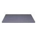 A grey rectangular Perfect Tables outdoor table top with a smooth blue sparkle finish on a white background.