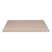 A beige rectangular Perfect Tables concrete table top on a white background.